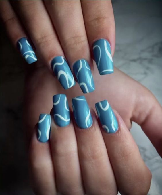 The top turquoise nails and teal nails right now