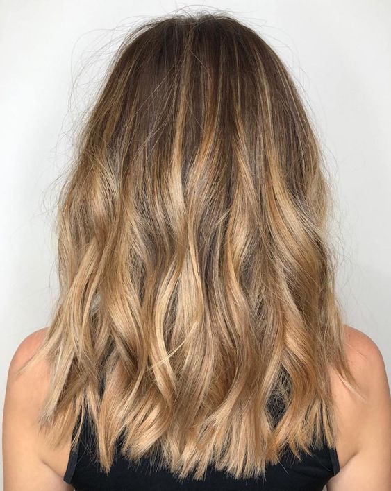 dirty blonde hair with brown highlights