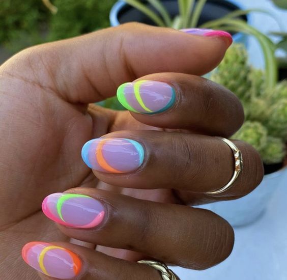 Tropical nails | Hawaiian nails and Hawaiian nail designs