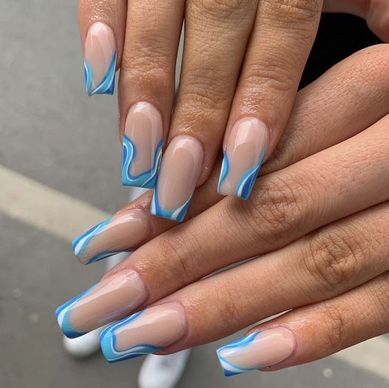 The top turquoise nails and teal nails right now