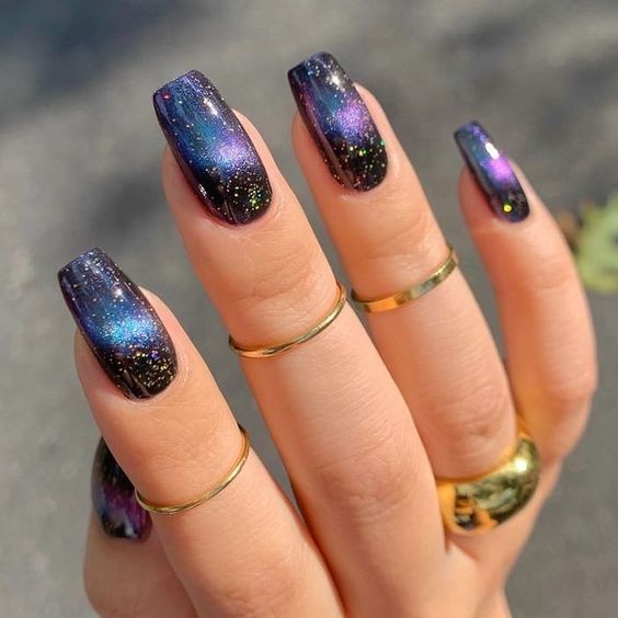 Galaxy Nail Art Tutorials