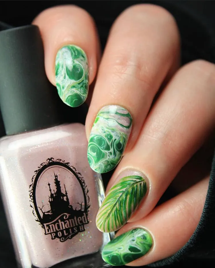 Tropical nails | Hawaiian nails and Hawaiian nail designs