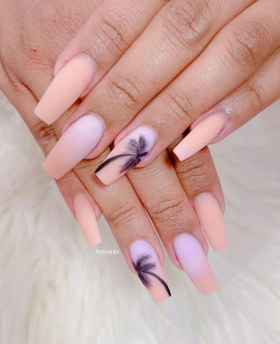 Tropical nails | Hawaiian nails and Hawaiian nail designs