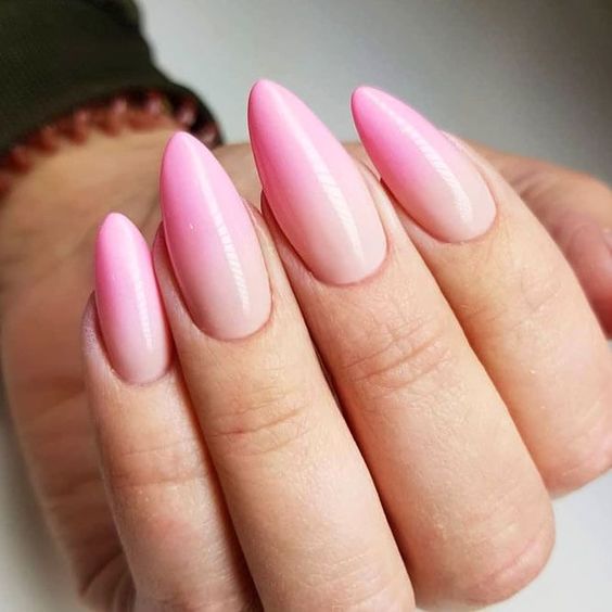 Pink ombre nails including white and pink ombre nails, pink ombre acrylic nails, and pink ombre nail designs