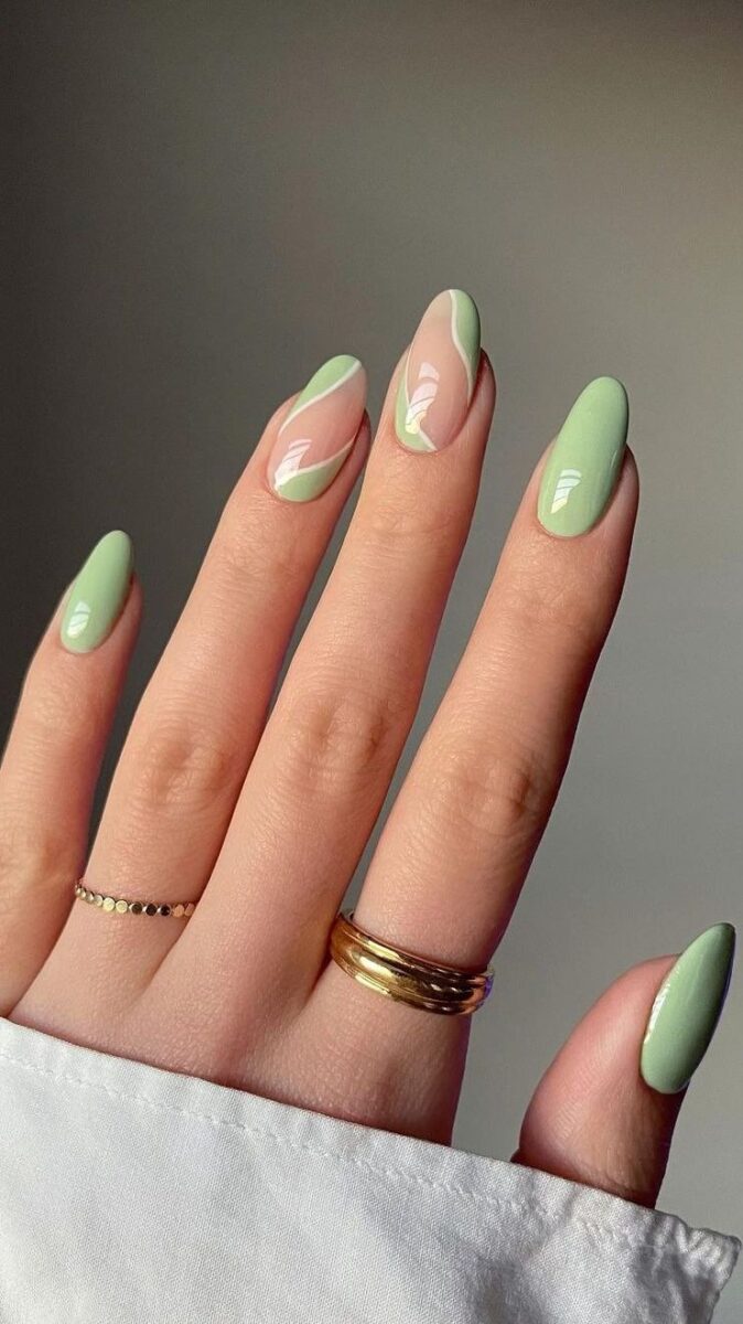 almond frenchies | Simple nails, Stylish nails, Gel nails