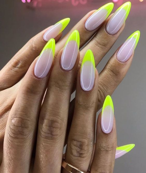 The best bright nails, bright nail ideas, bright nail colors, and bright nail designs for neon nails