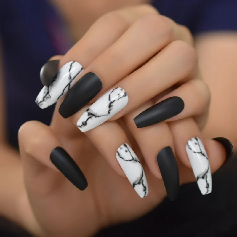 The top black and white nails, black and white nail designs, black and white nails acrylic, black and white nail art, and more black and white nail ideas