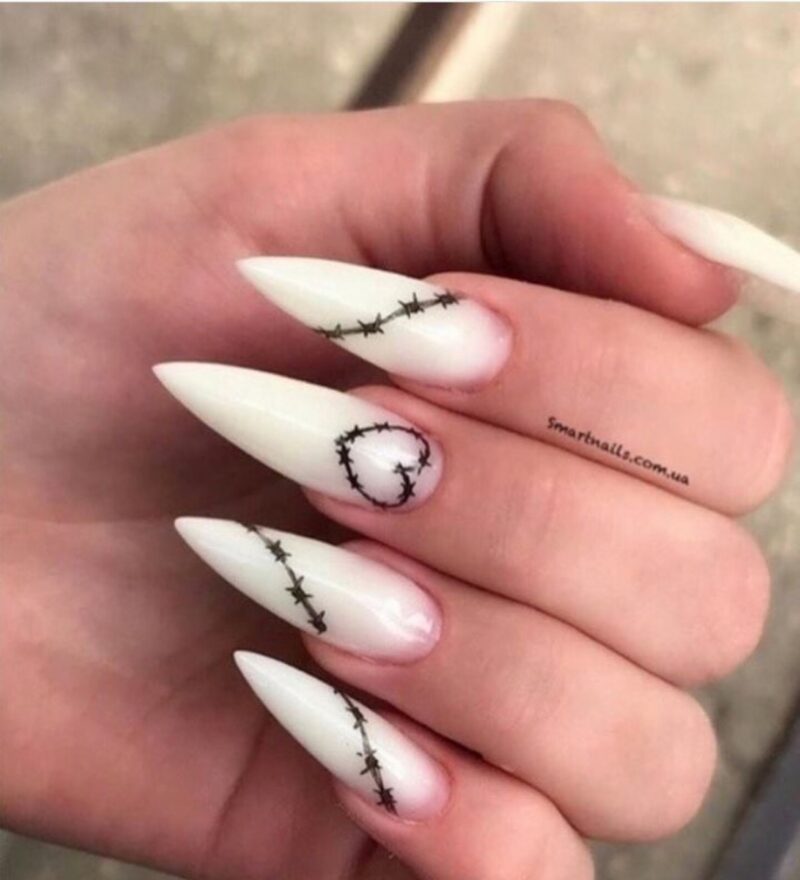 The top black and white nails, black and white nail designs, black and white nails acrylic, black and white nail art, and more black and white nail ideas