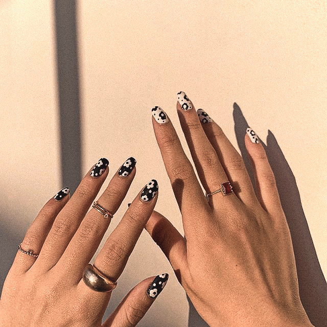 The top black and white nails, black and white nail designs, black and white nails acrylic, black and white nail art, and more black and white nail ideas