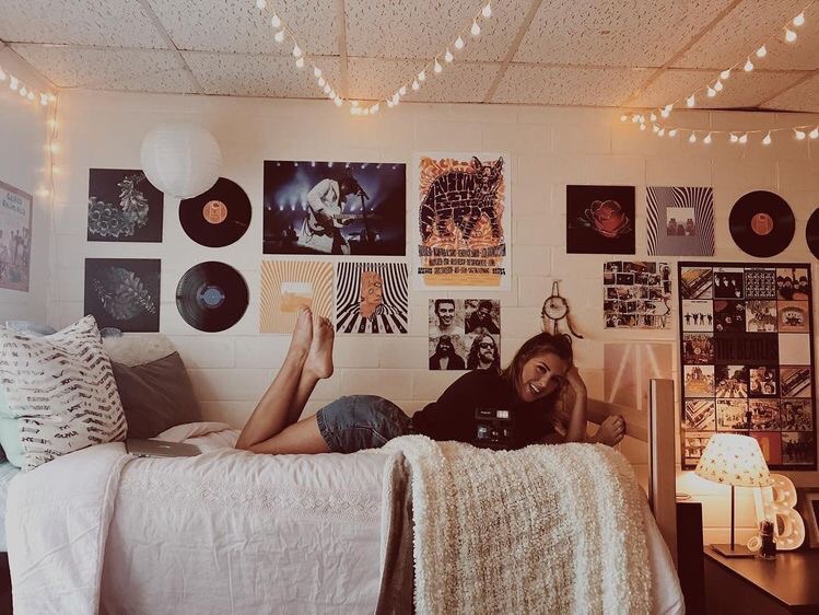 Top trendy college dorm room ideas for girls | college dorm inspo