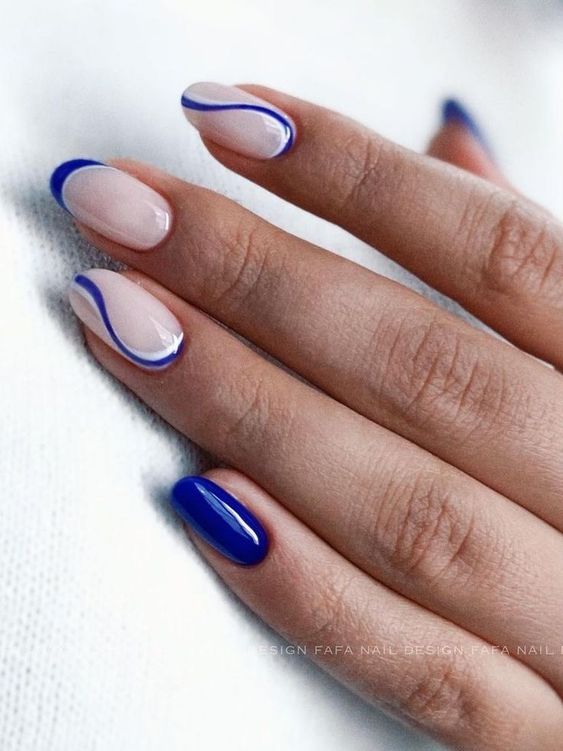 Royal Blue Nails Designs