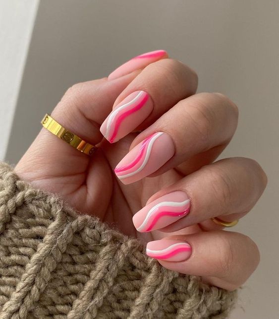 The top hot pink nails, neon pink nails, hot pink nail designs, and neon pink nail designs