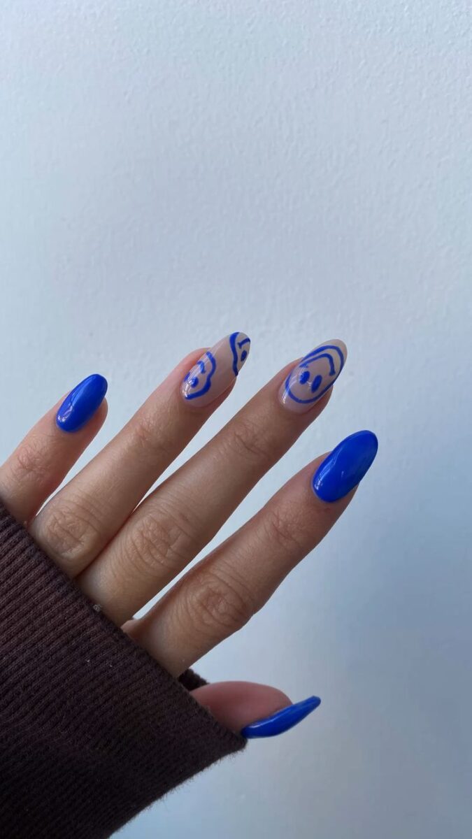 The top royal blue nails, royal blue nail ideas, and royal blue nail designs