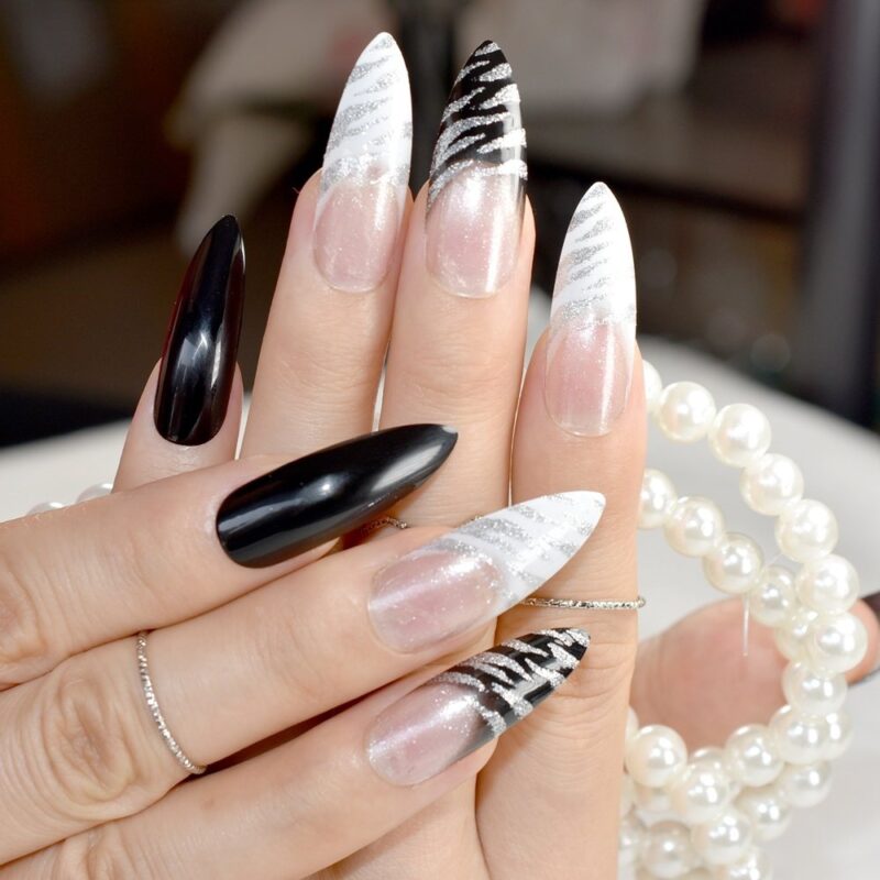 The top zebra nails including zebra nail designs, zebra nail art, and more animal print nails