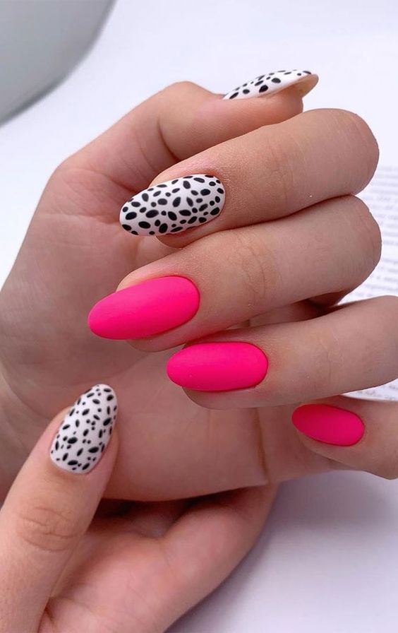 The top hot pink nails, neon pink nails, hot pink nail designs, and neon pink nail designs