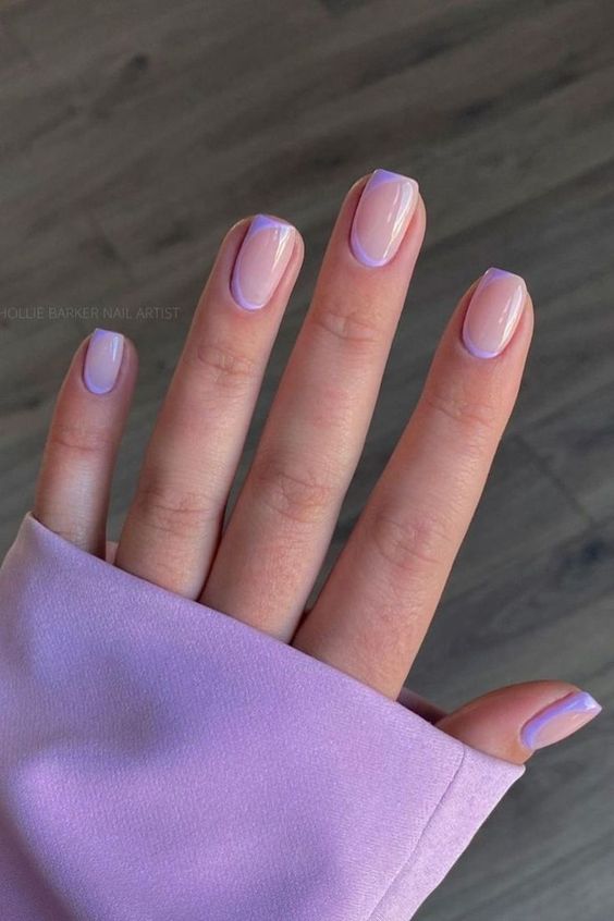 lavender nails, lavender nail designs, and lavender nail ideas to copy | lilac nails and lilac nail designs