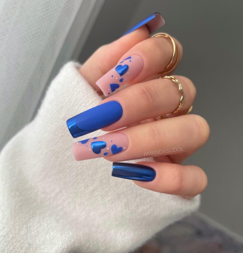 The top royal blue nails, royal blue nail ideas, and royal blue nail designs