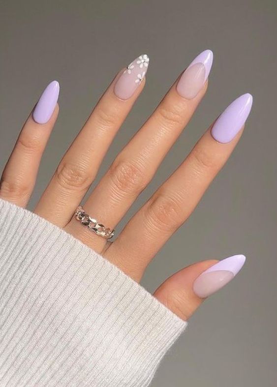 lavender nails, lavender nail designs, and lavender nail ideas to copy | lilac nails and lilac nail designs