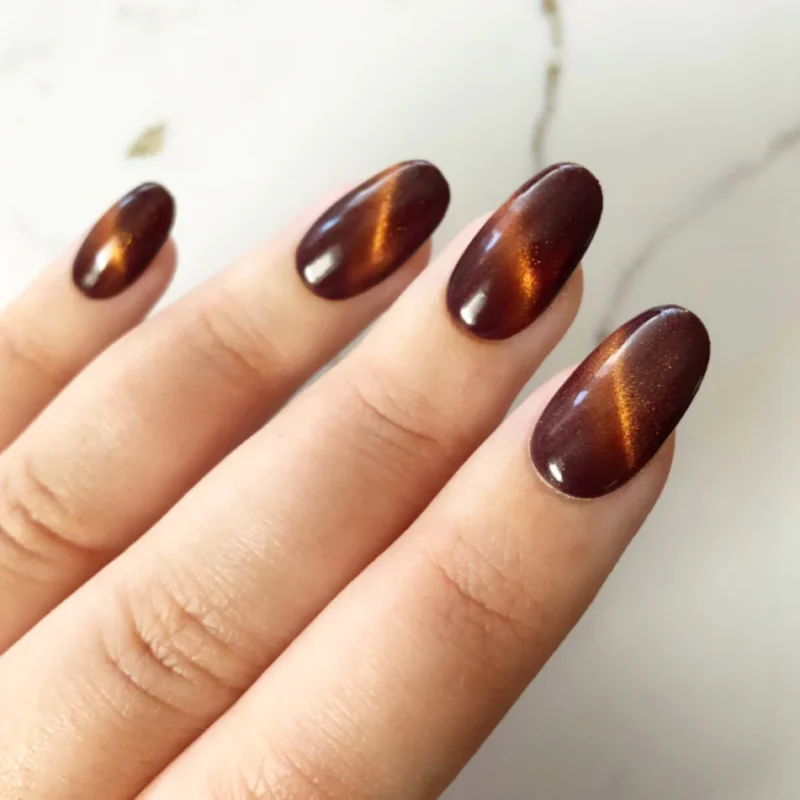 The hottest trend right now: cat eye nails including the classic cat eye nails design and interesting cat eye nail ideas