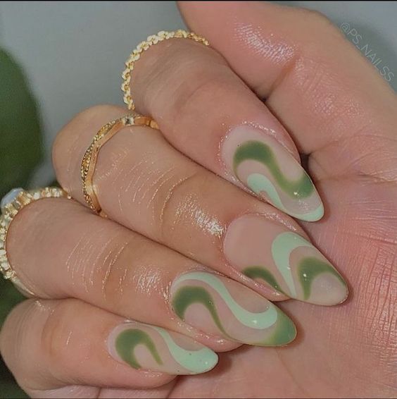 The top light green nails and light green nail designs