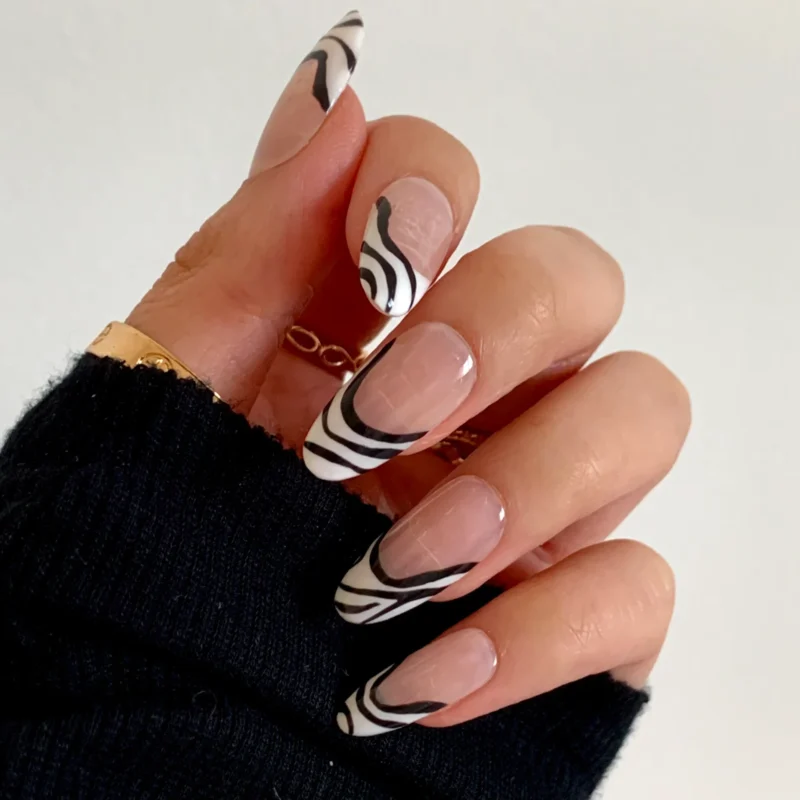 The top zebra nails including zebra nail designs, zebra nail art, and more animal print nails