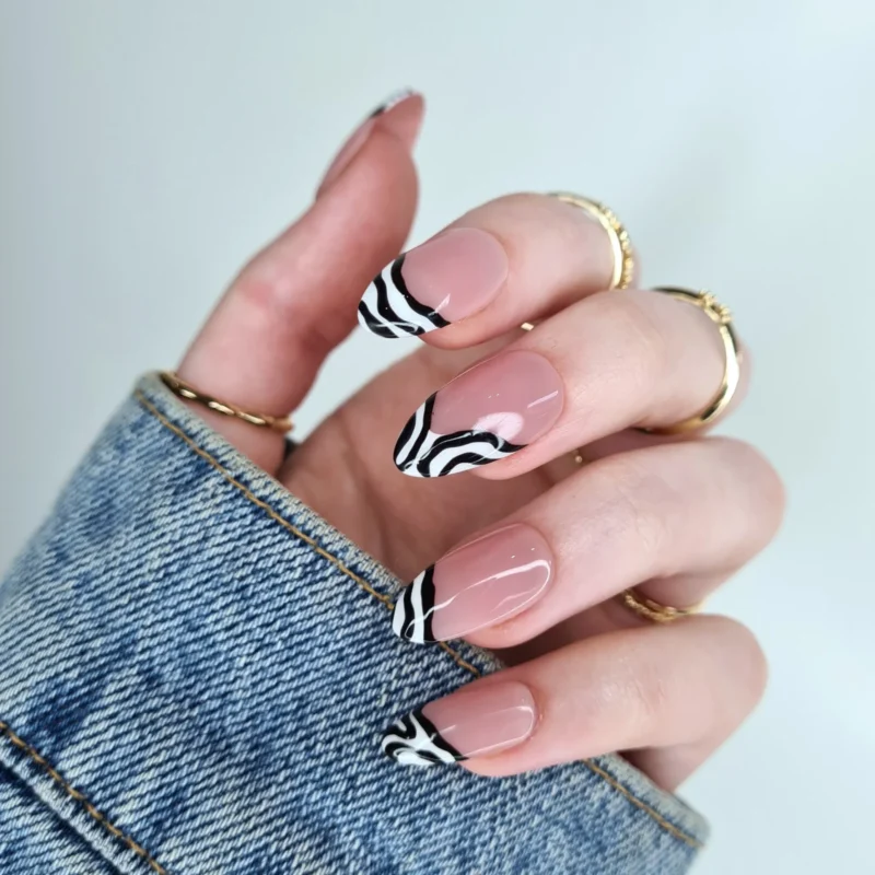 The top zebra nails including zebra nail designs, zebra nail art, and more animal print nails