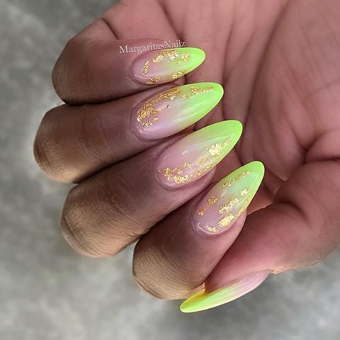 The top lime green nails and lime green nail ideas | lime green nails design