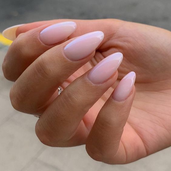 light pink nails