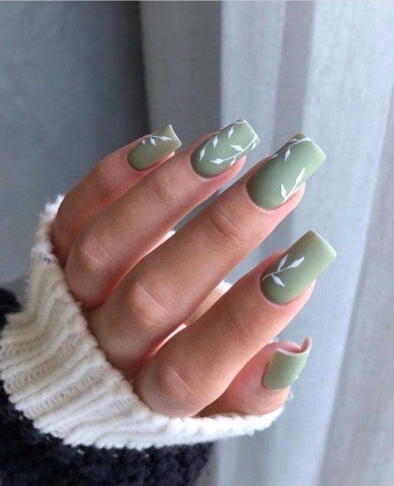 45+ Sage Green Nails To Try This Month Sage Green Nails Designs For Inspo