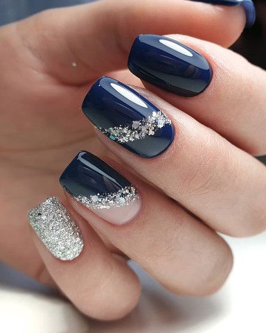 The top navy blue nails designs and navy blue nail ideas to try