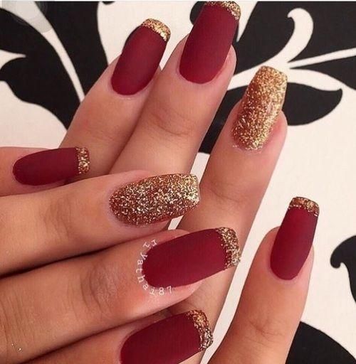 The top red and gold nails designs to try