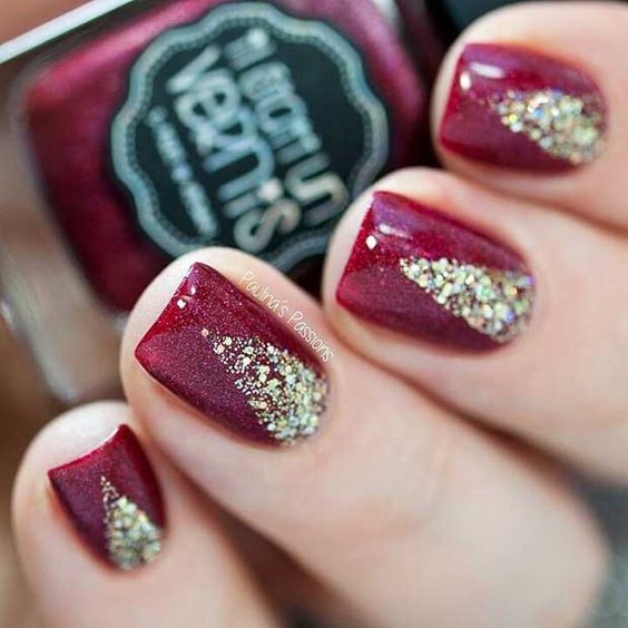  The top red and gold nails designs to try