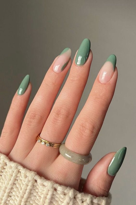 The top sage green nails and sage green nail designs to check out