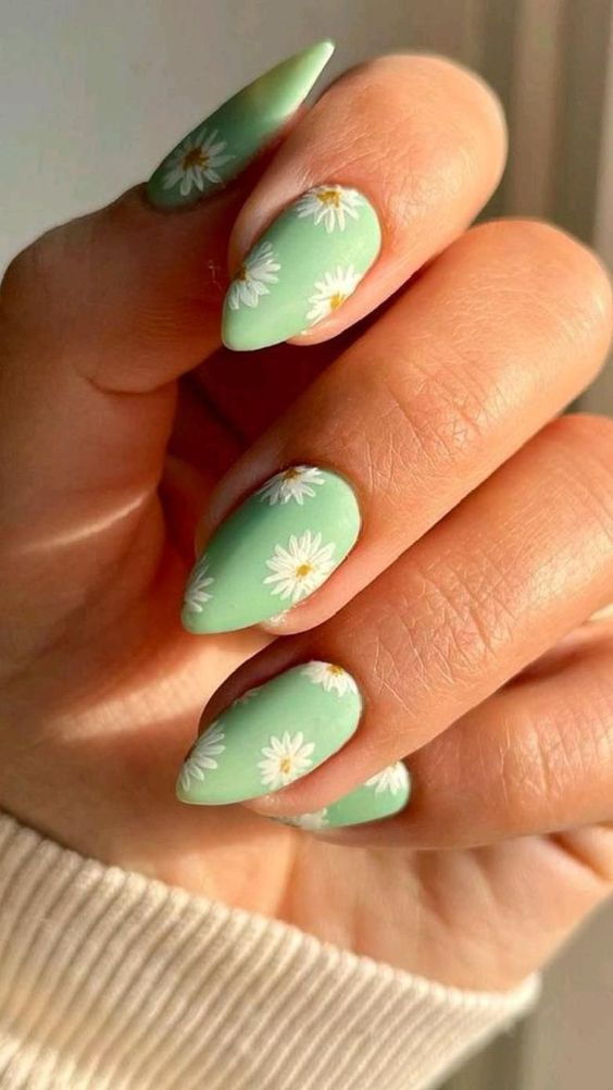 The top sage green nails and sage green nail designs to check out