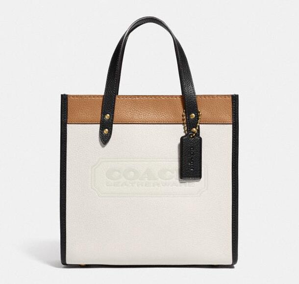 Best designer tote bags for work and life: Coach Field Colorblock Leather Tote
