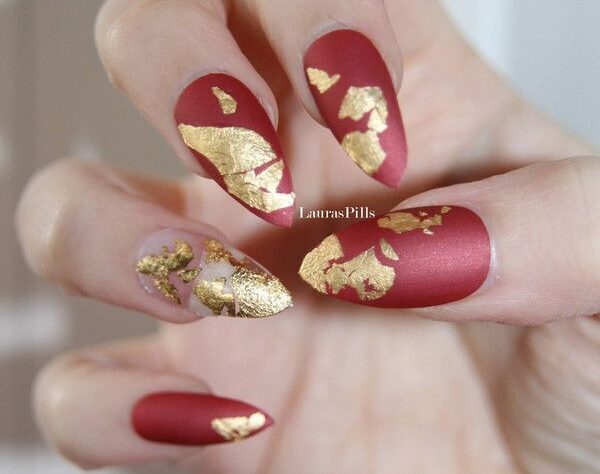  The top red and gold nails designs to try