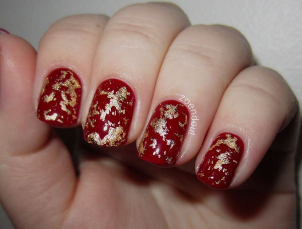 The top red and gold nails designs to try