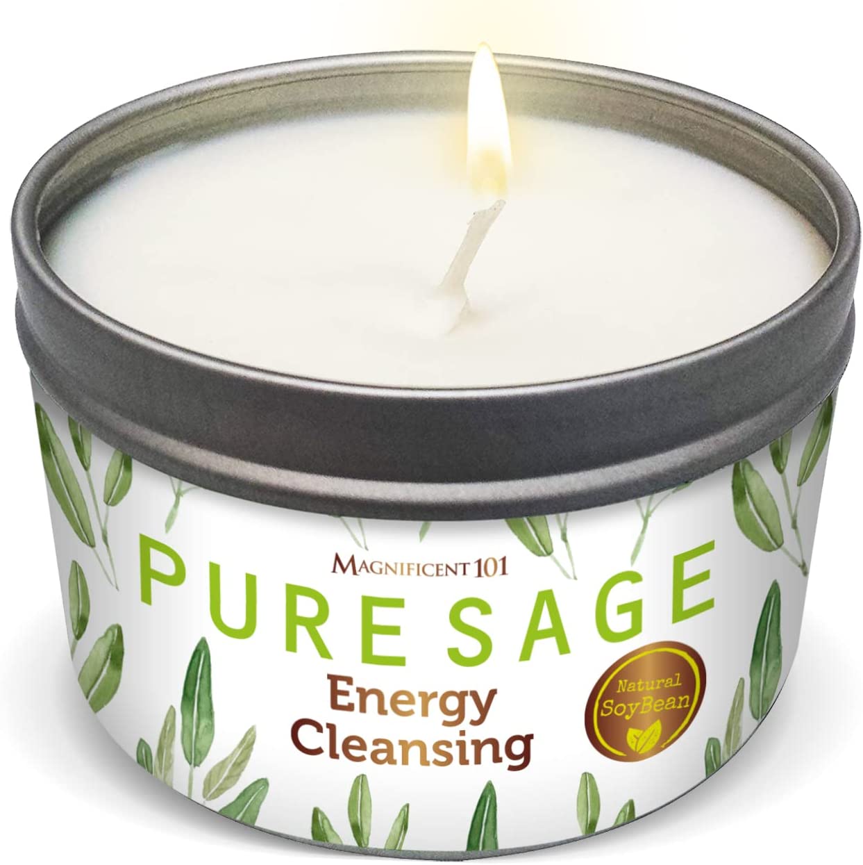 Pure White Sage Candles for Cleansing House Chakra Healing