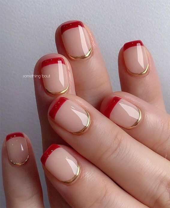 The top red and gold nails designs to try