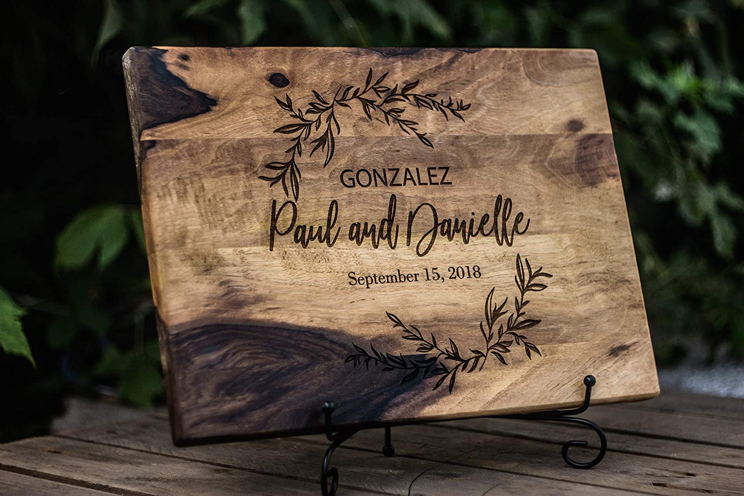 Walnut Personalized Cutting Board Anniversary Gifts