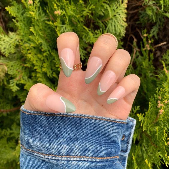 The top sage green nails and sage green nail designs to check out