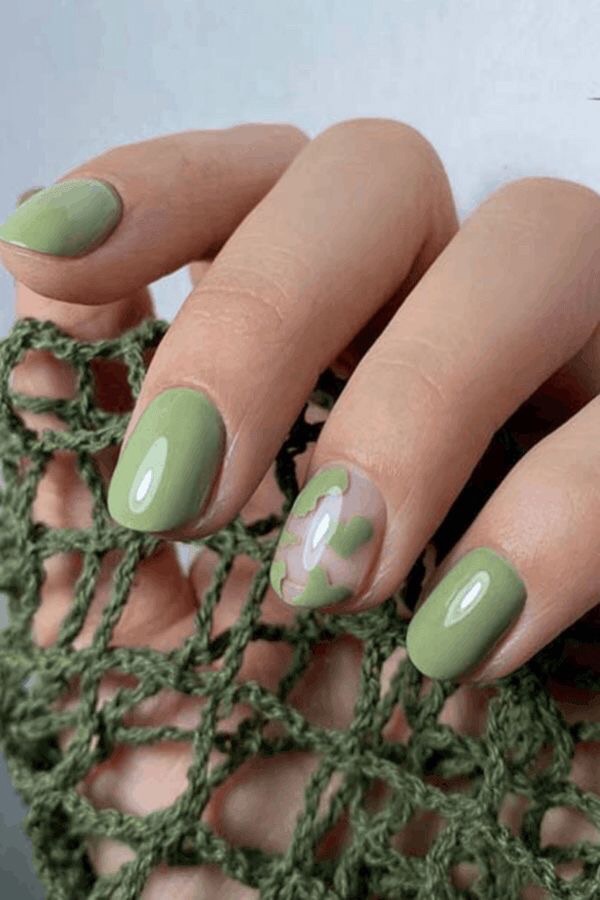 The top sage green nails and sage green nail designs to check out