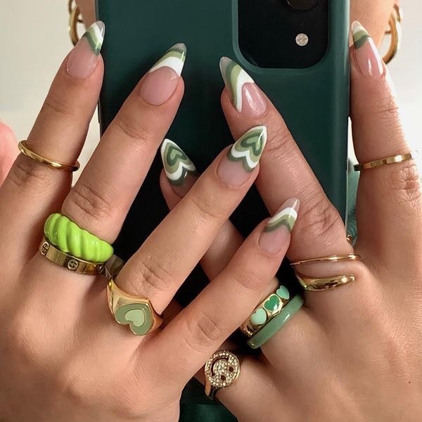 The top sage green nails and sage green nail designs to check out