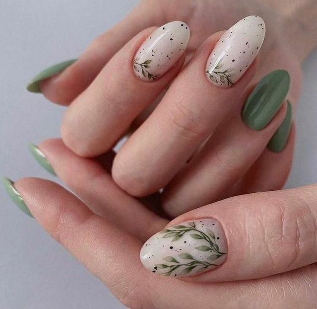 The top sage green nails and sage green nail designs to check out