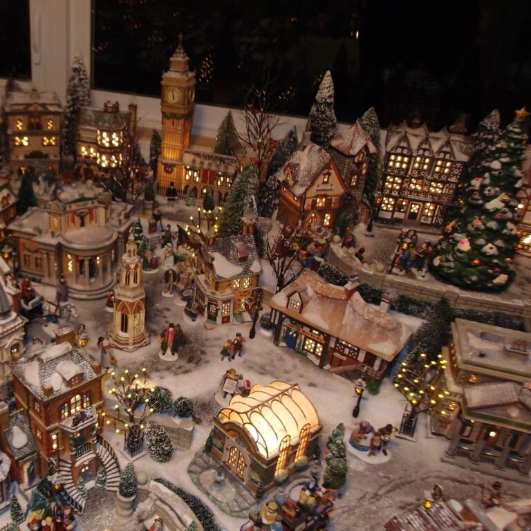 40+ Unique Christmas Village Ideas For Your Display | Chasing Daisies