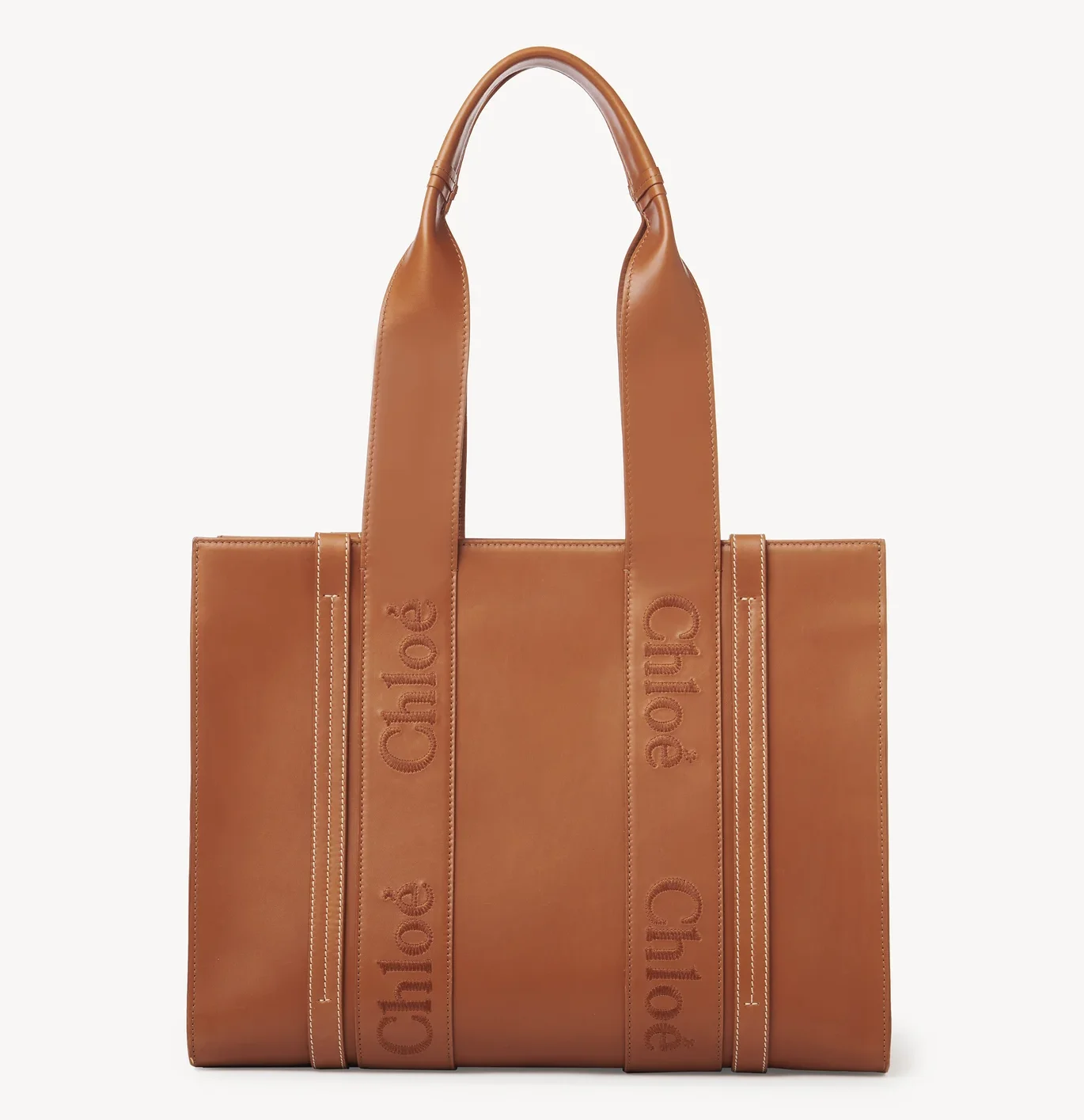 Best designer tote bags for work and life: Chloé Medium Woody Canvas Tote Bag