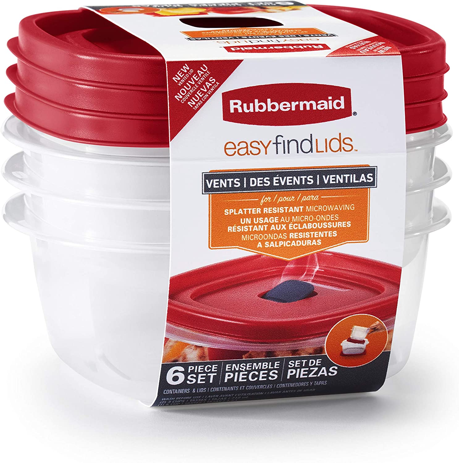 3-Pack Food Storage and Organization Containers