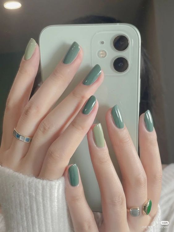 45+ Olive Green Nails That Are Trending Right Now | Chasing Daisies