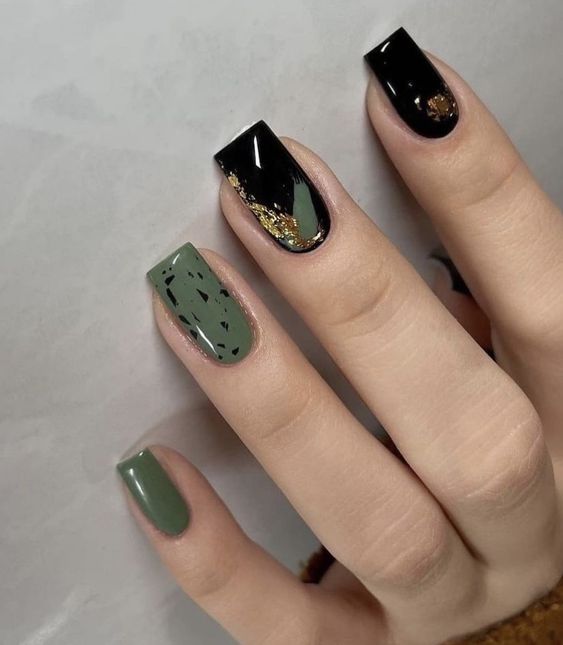 The best olive green nails