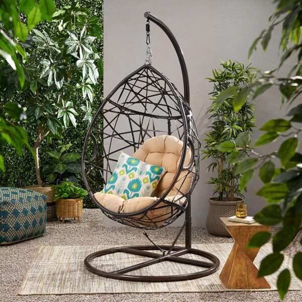 Christopher Knight Home Isaiah IndoorOutdoor Wicker Tear Drop Hanging